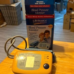 Yellow Blood Pressure Monitor - Digital Home BP Monitor